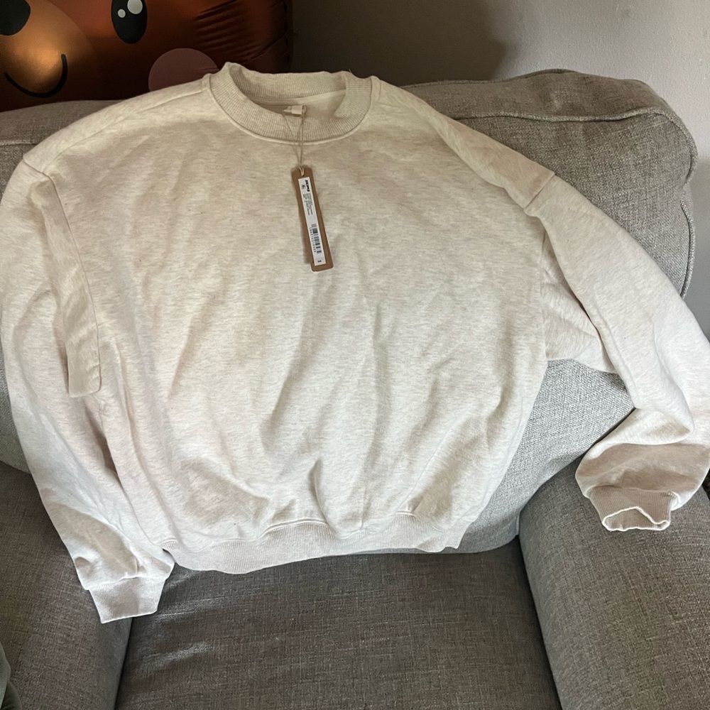 Skims cotton fleece classic crew sweatshirt